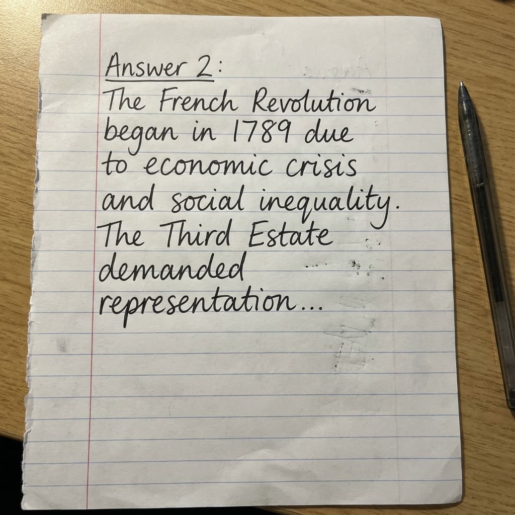 Physics Assignment - Neat Technical Handwriting